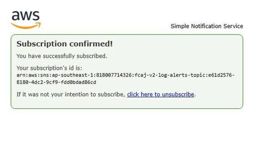 email subcribed